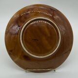 Ceramic dish, Sarreguemines France vintage, yellow flower