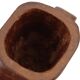 Grand vase jarre à anses sculptural en bois, années 50
