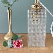 Baladeuse ou lampe à poser globe vintage en verre