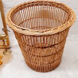 Rattan paper basket