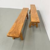 Pair of 2m elm benches