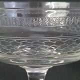 Set of 6 glasses in Champagne