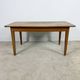Antique French Cherrywood Farmhouse Dining Table with Drawer