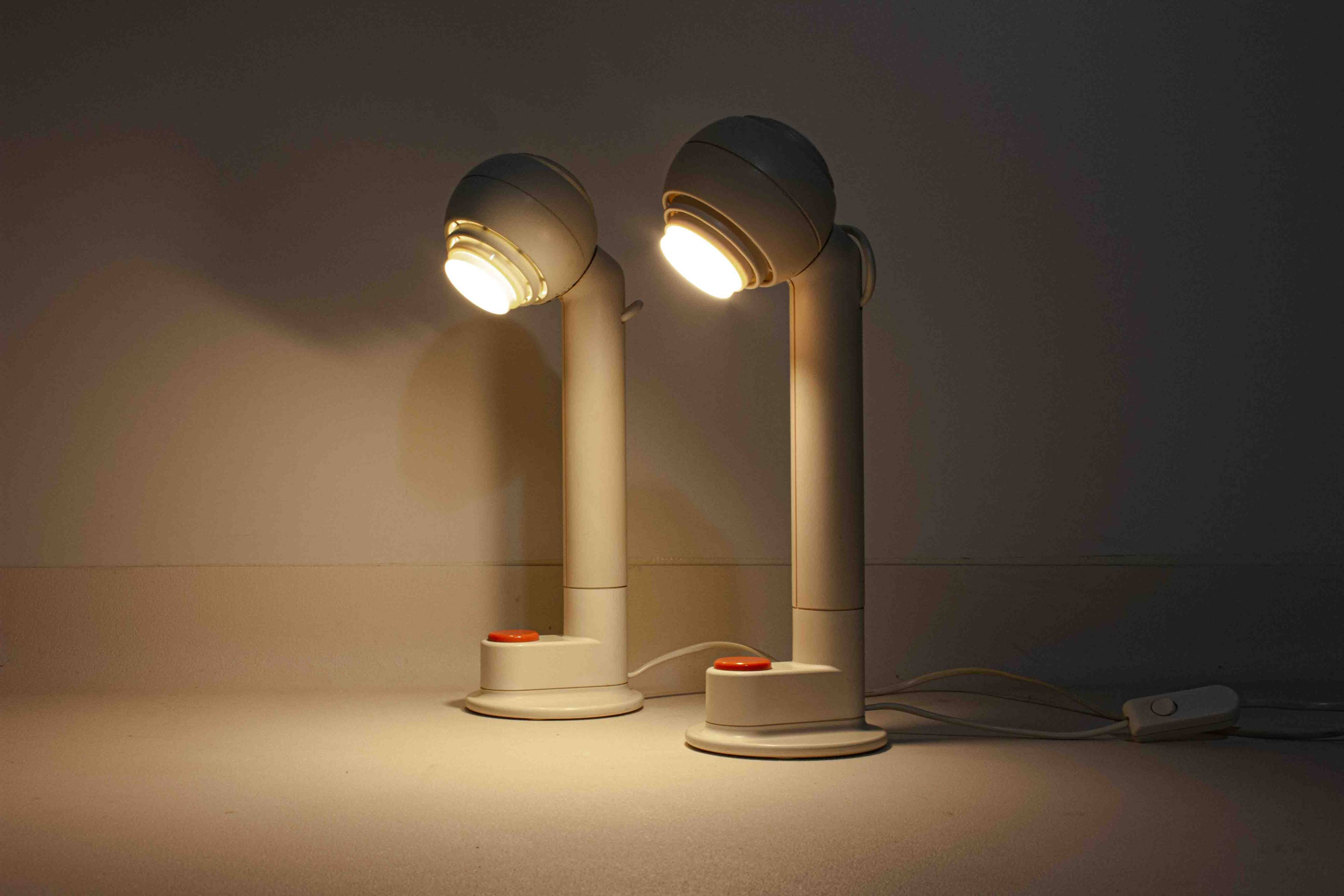 Set of space age Osram desk lamps by Schlagheck, 1977
