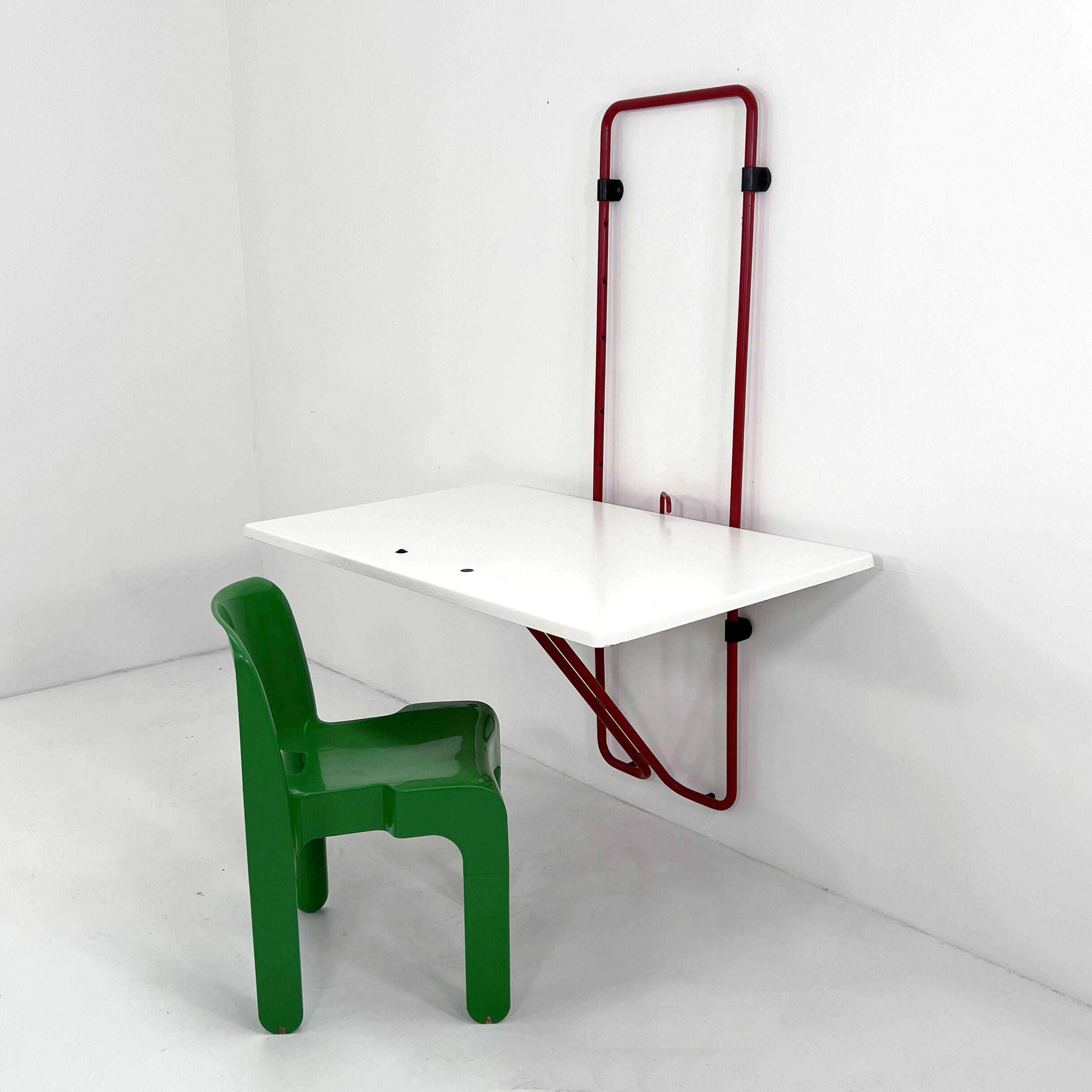 Table / Bureau Pliable Mural Clino par Mario Mazzer pour Magis, 1980