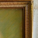 Tableau ancien au bouquet