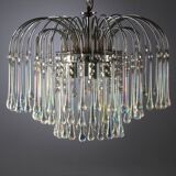 Murano glass waterfall chandelier from the 60s