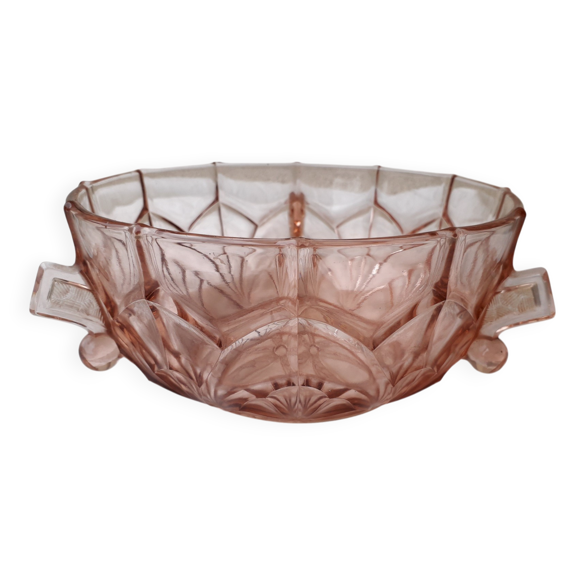 Glass salad bowl
