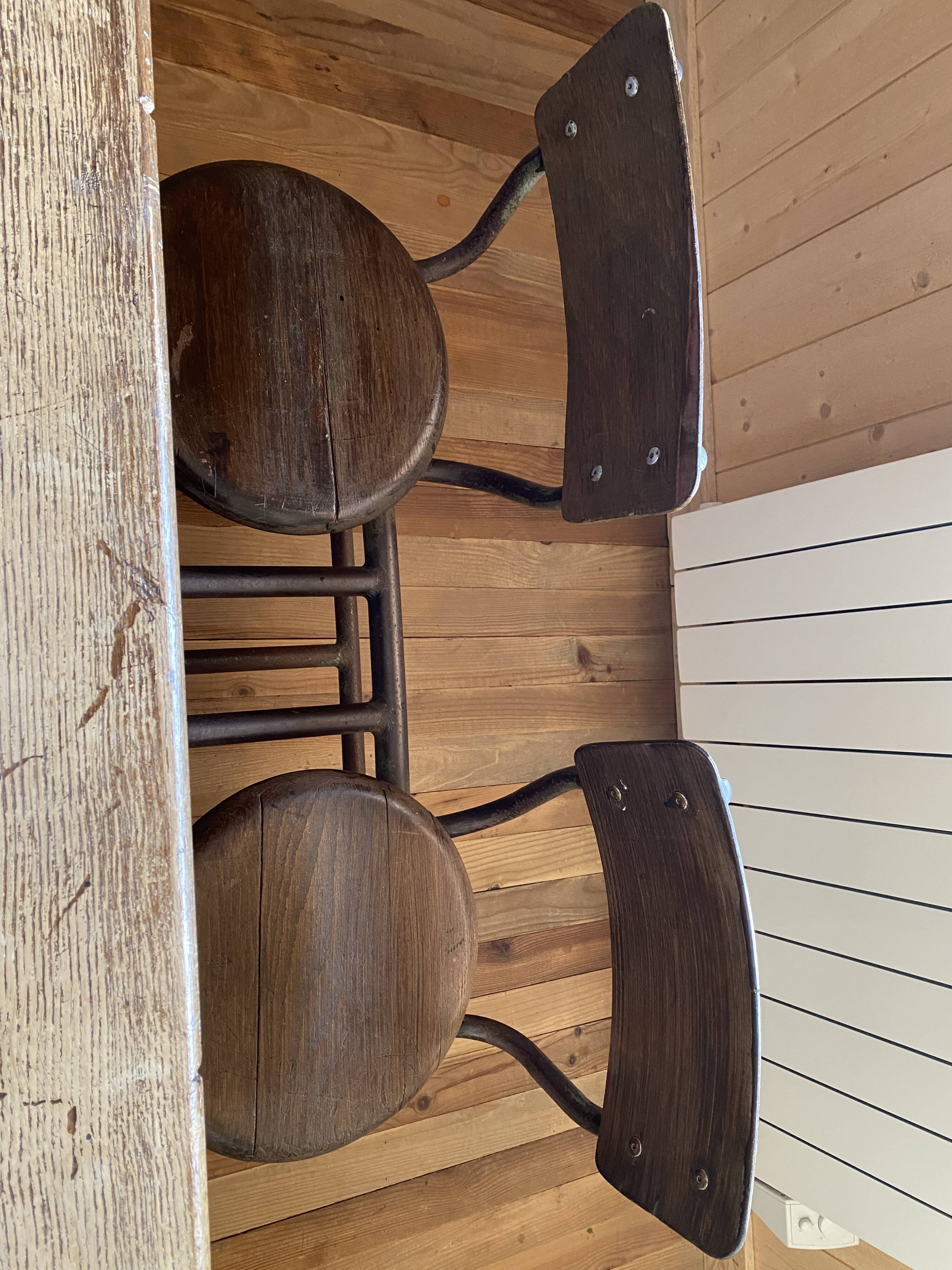 Double-desk school desk