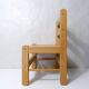 Small vintage combelle wooden chair for children