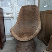 Grand fauteuil rotin