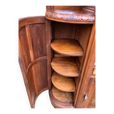 Art deco sideboard marble top, old dresser furniture