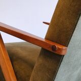 Mid Century Easy Chair Model B - 310 Var in Forest Green Velvet