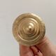 Empire furniture knob in gilded brass, 19th century.