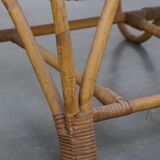 Rattan Armchair by Rohé Noordwolde, 1950