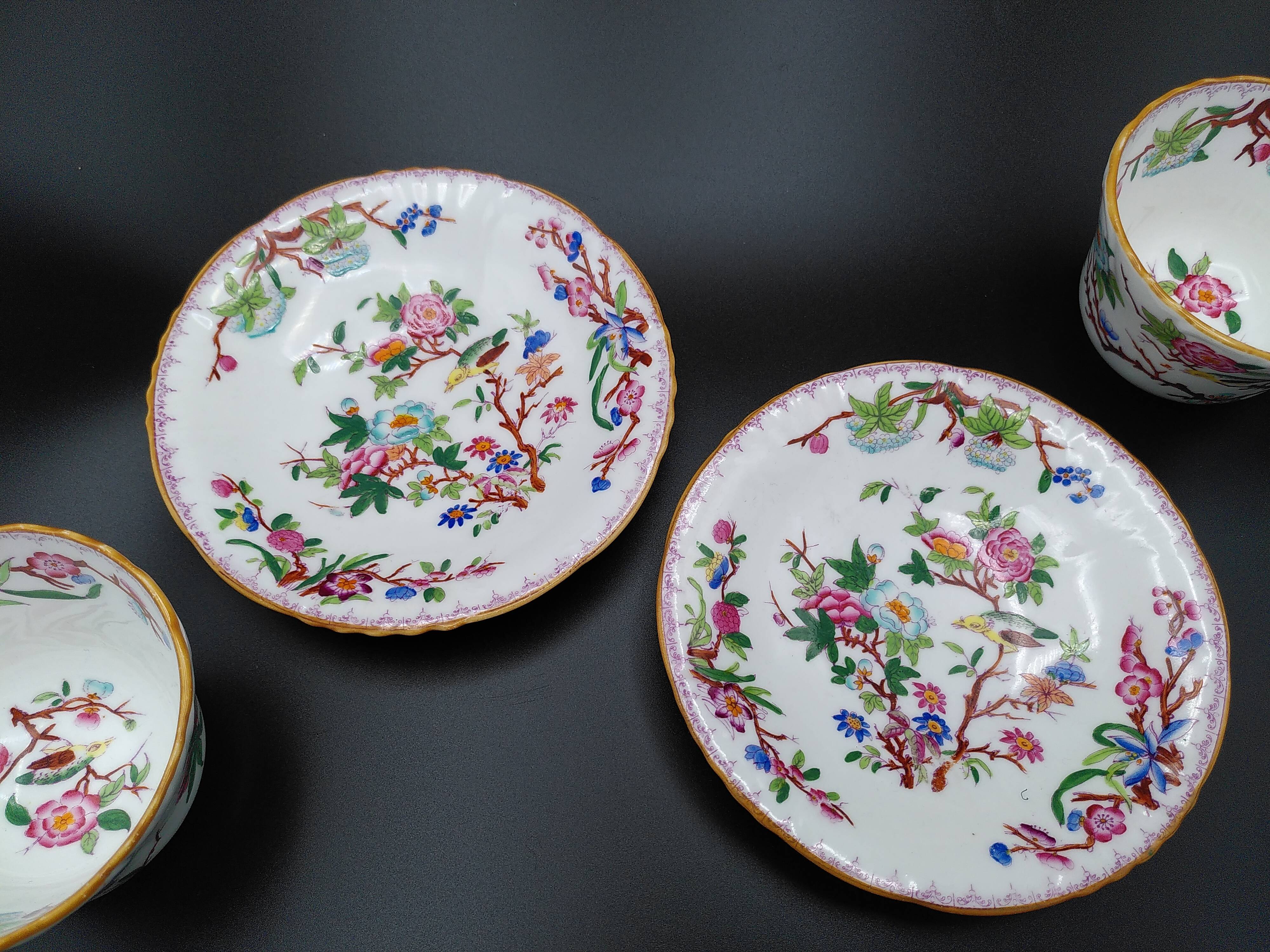 Minton & Boyle Teacups circa 1836-1841