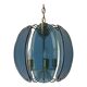 Blue glass ceiling light with exclusive Italian design by VECA, 1960s, Italy.