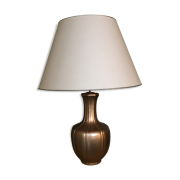 Vintage Metal Hollywood Regency Table Lamp, 1970s