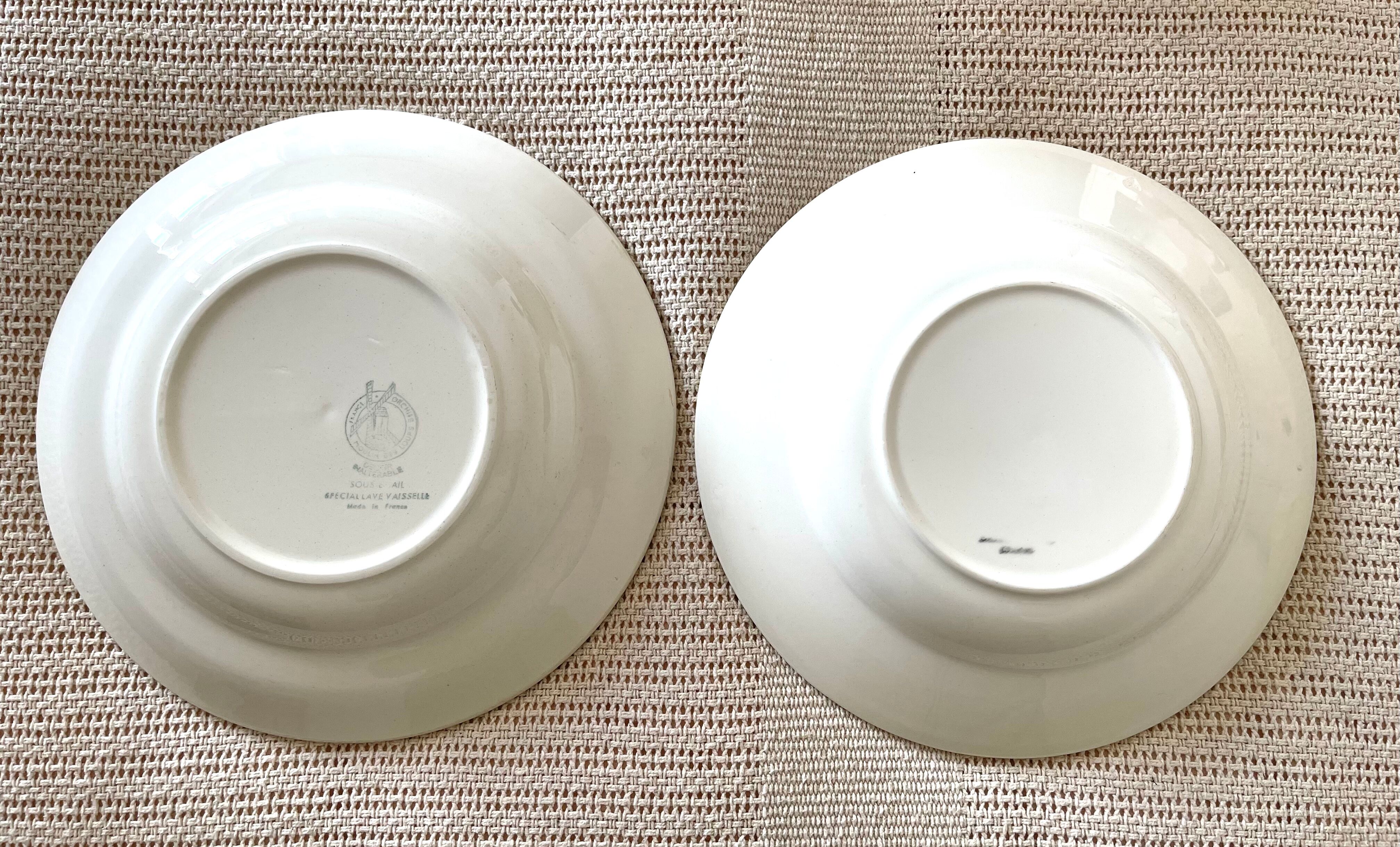 Set of 2 plates Moulin des Loups 23cm