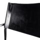 Paire de chaises Matteo Grassi MG5 cuir noir et chrome