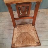Chaise paillee dix neuvième siecle