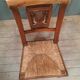 Chaise paillee dix neuvième siecle