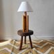 Vintage brutalist tripod stool