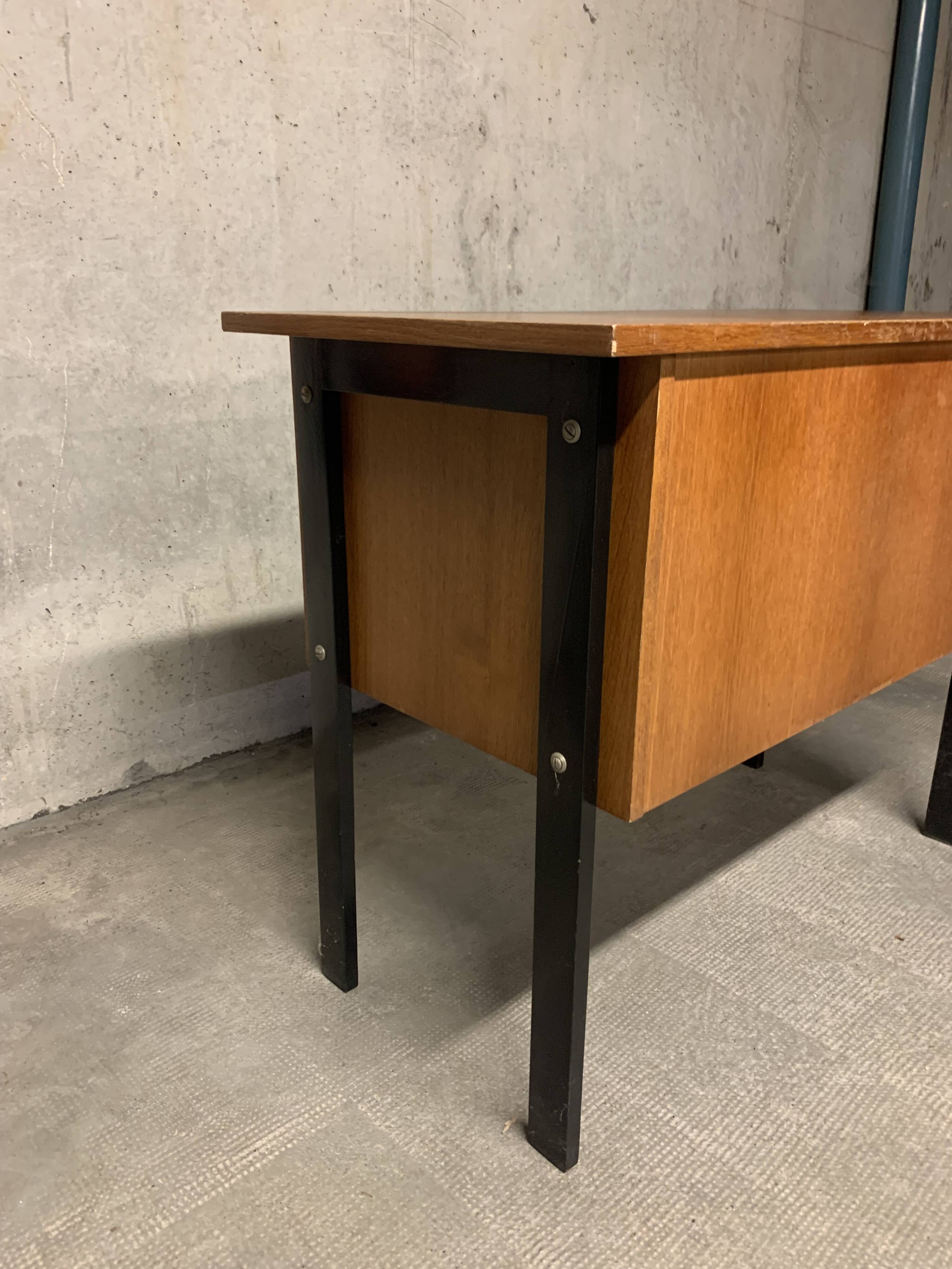 Vintage Look Wooden Desk Retro Design 1950 1960