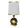 Patinated bronze and leather lamp art deco denmark 1930