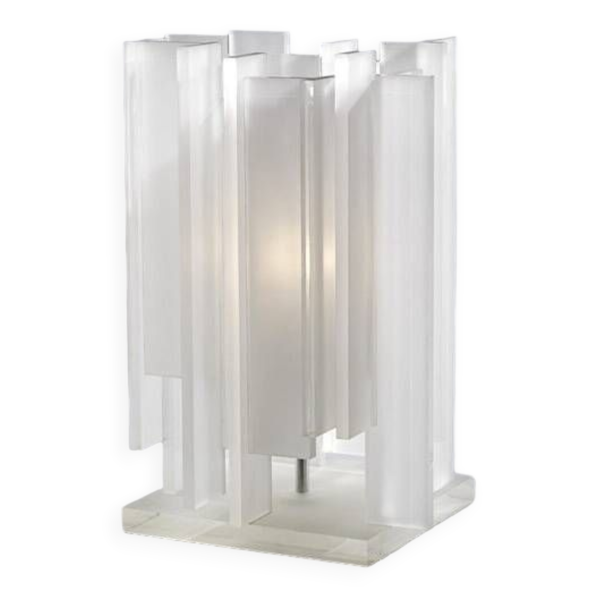 Gerhard Berg. Table lamp, "berg table", northern lighting, 1990s/2000s, plexiglass.
