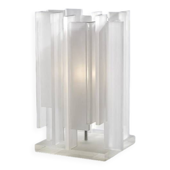 Gerhard Berg. Table lamp, "berg table", northern lighting, 1990s/2000s, plexiglass.