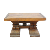Brutalist elm coffee table