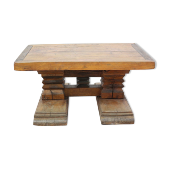 Brutalist elm coffee table