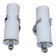 Opaline and chrome wall lights from the 1970s.