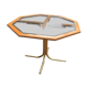 Octagonal Brass & Glass Dining Table