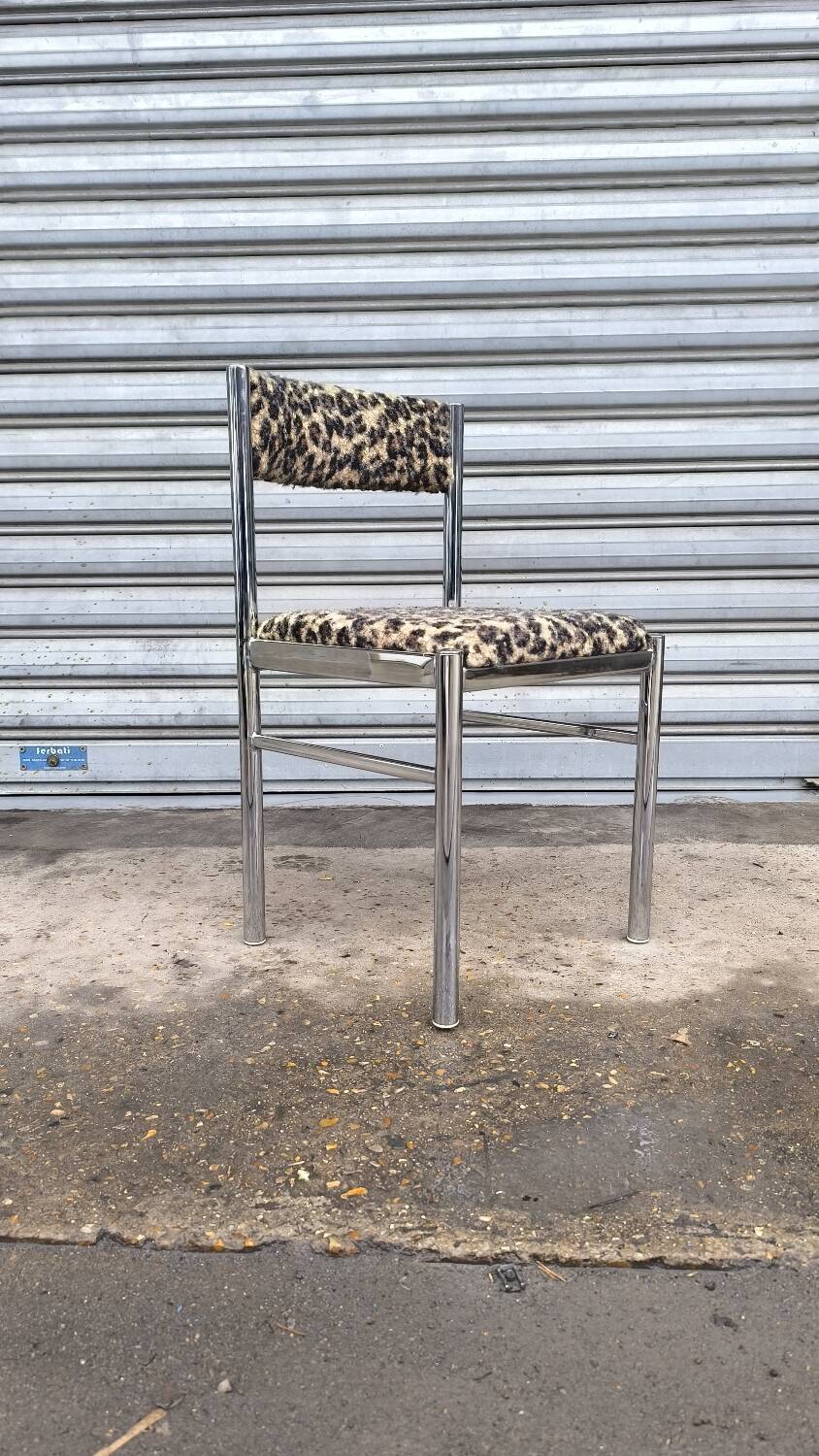 Chromed metal chair 1970