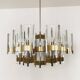Large Italian Brutalist Chandelier by Gaetano Sciolari