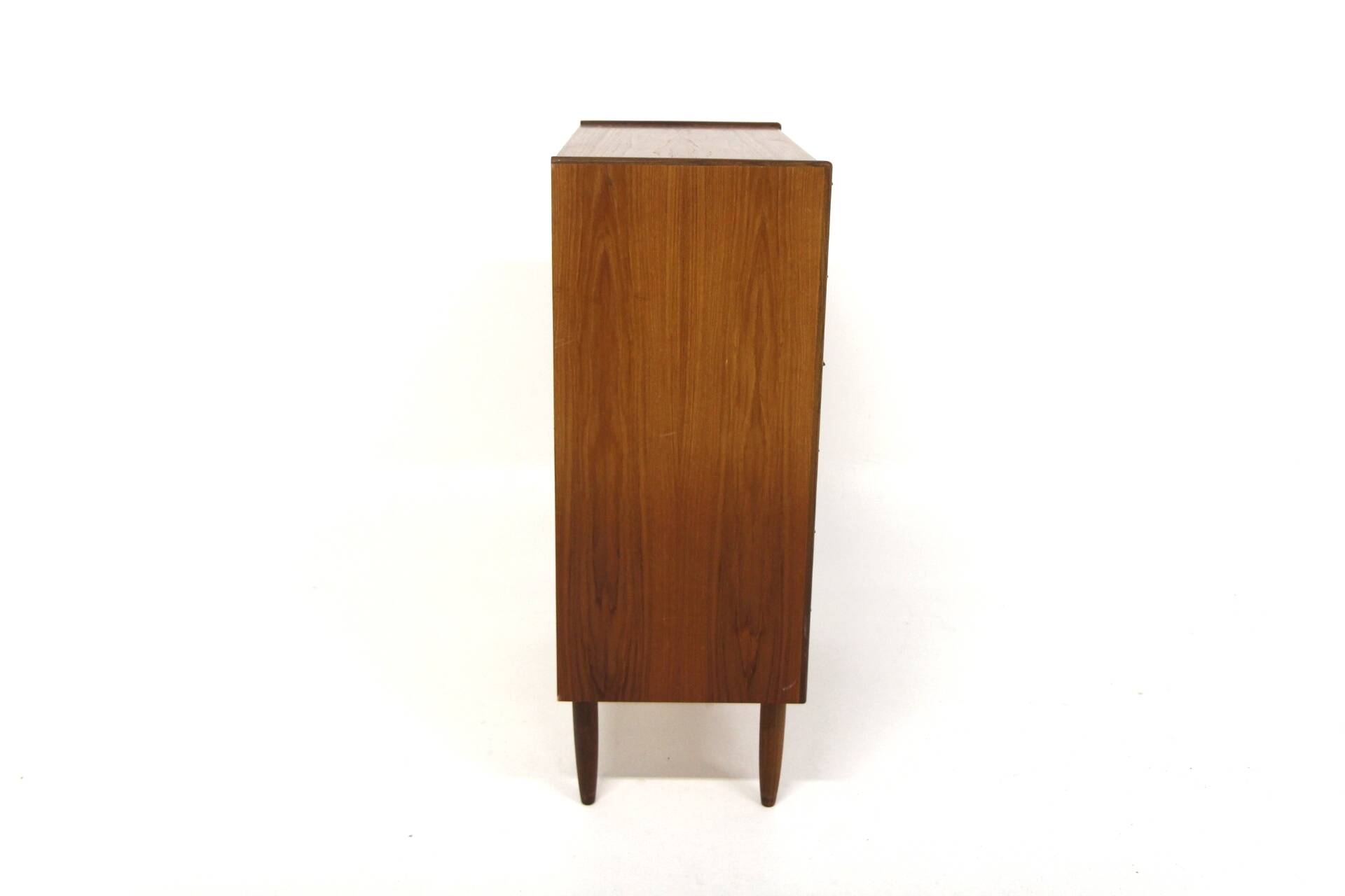 Scandinavian "tallboy" chest of drawers in teak, Denmark, 1960.