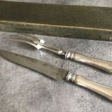 Carving cutlery set for leg of lamb, félix frères silverware