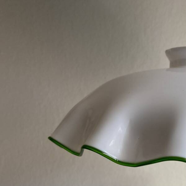 Opaline pendant lampshade (green)