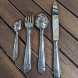 Silver plated cutlery set 84g Noel Collet hallmark