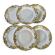 Set of 6 vintage buttercup model plates from Sarreguemines
