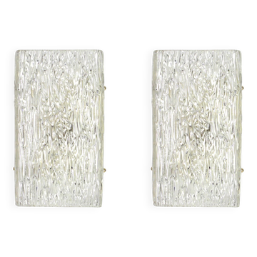 1 of 2 pairs of large wall sconces by Kalmar, Austria, 1960s
