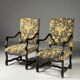 Ensemble de 2 fauteuils Os de Mouton