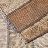 2x9 Soft Pastel Brown & Beige Turkish Runner Rug, 61x266Cm SK 21389