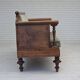 1930s, Danish 3 seater antique sofa, furniture velour, ash wood.