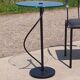 Table d'appoint en verre Artelano au design vintage français postmoderne.
