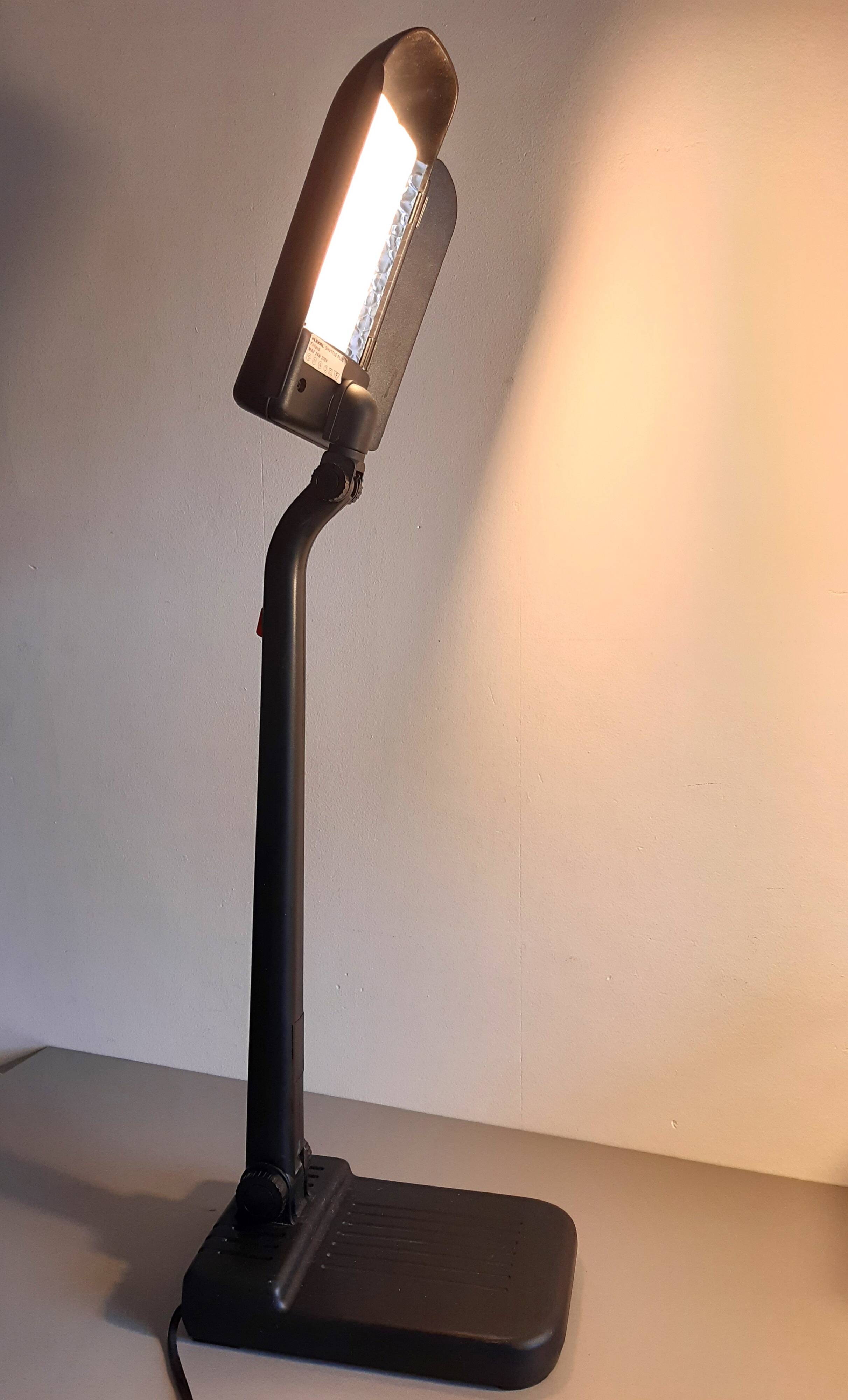 Vintage industrial black LIVAL desk lamp