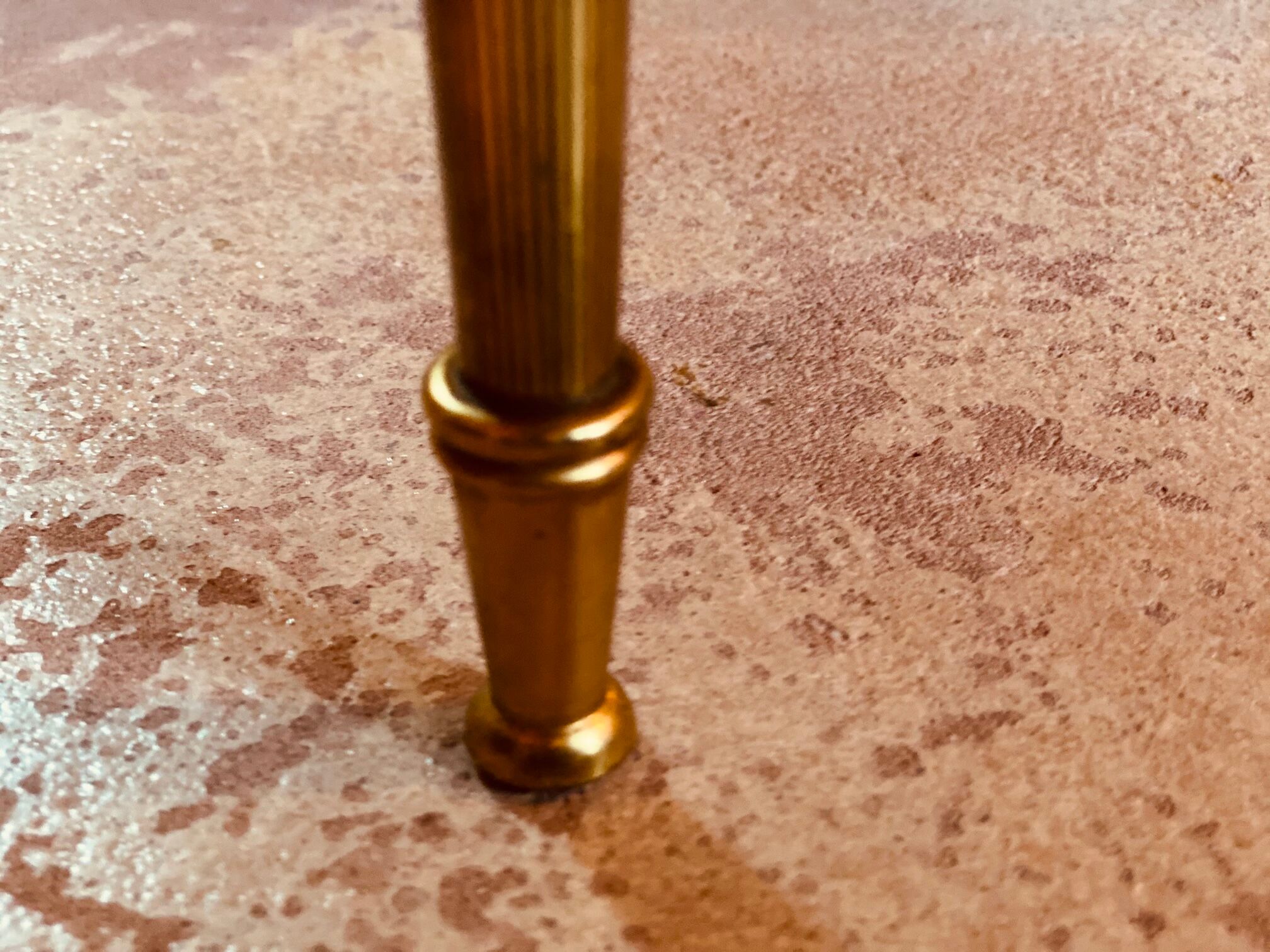 A mid-century marble top and brass frame coffee and cocktail table, circa 1960s