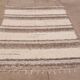 Double-thickness handmade rug made from recycled cotton